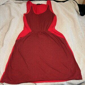 Prana dress with black strips with pockets, size small